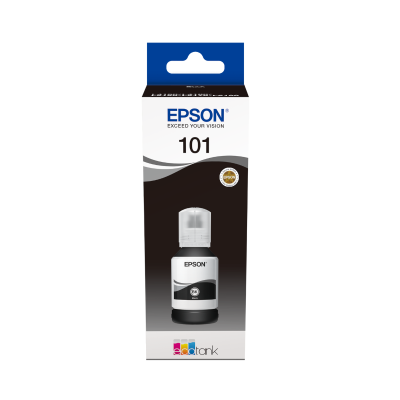 Чорнило Epson 101 EcoTank Black ink bottle 127 ml (C13T03V14A)
